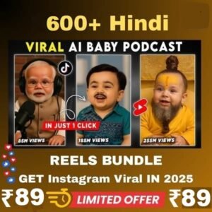 500+ VIRAL AI BABY PODCAST BUNDLE